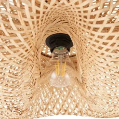 Lindby taklampe Eleane, bambus, natur, Ø 50 cm| Taklamper