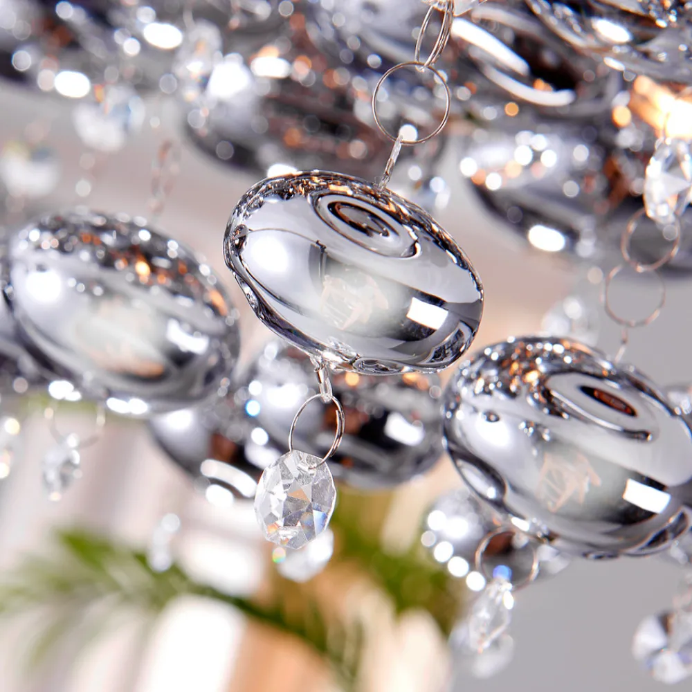 Lindby taklampe Esfera, røykgrå, glass, 4 lyskilder, 35 cm Best