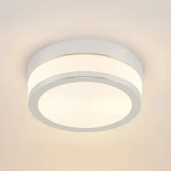 Lindby taklampe Flavi, Ø 23 cm, krom, glass, IP44, E27 New
