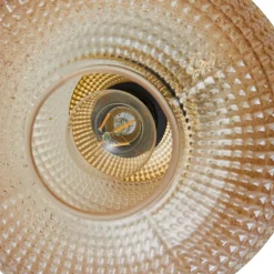 Lindby taklampe Hildur, Ø 25 cm, ravfarget, glass| Taklamper