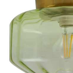 Lindby taklampe Hildur, grønn, glass, Ø 22 cm Outlet