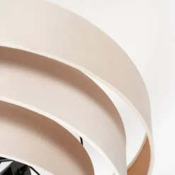 Lindby taklampe Jusari, krem, tekstil, Ø 56 cm, E27| Taklamper