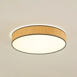 Lindby taklampe Jutis, beige, tang, Ø 50 cm Outlet