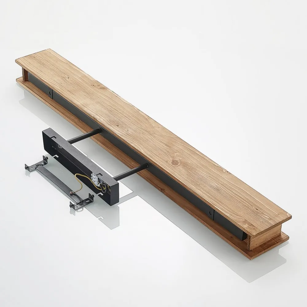 Lindby taklampe Malwin, GU10, 100 cm lang, 6 lyskilder, tre| Design- Og Hotellbelysning|Taklamper