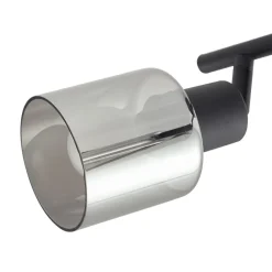 Lindby taklampe Netty, 2 lyskilder, grå, glass Discount