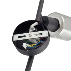 Lindby taklampe Netty, 2 lyskilder, grå, glass Discount