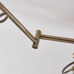 Lindby taklampe Perseas, 180 cm, 6 lyskilder, antikk messing, GU10| Led-Innendørs|Spotter I Tak