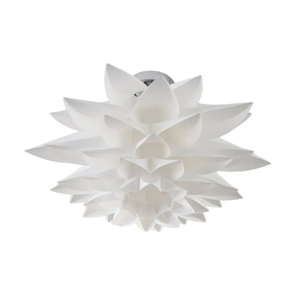 Lindby taklampe Rimon, hvit, plast, Ø 50 cm, E27| Taklamper