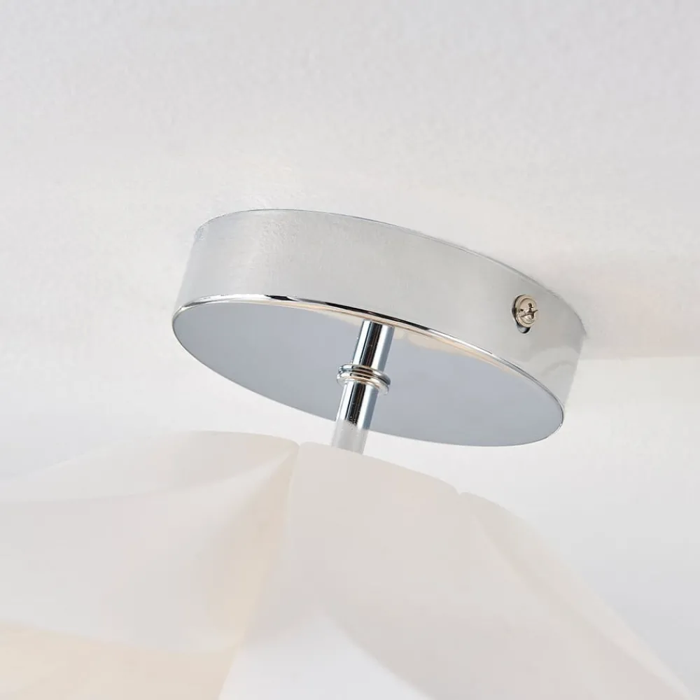 Lindby taklampe Rimon, hvit, plast, Ø 50 cm, E27| Taklamper