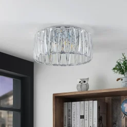 Lindby taklampe Sofia, transparent, akryl, Ø 46cm| Taklamper