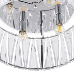 Lindby taklampe Sofia, transparent, akryl, Ø 46cm| Taklamper
