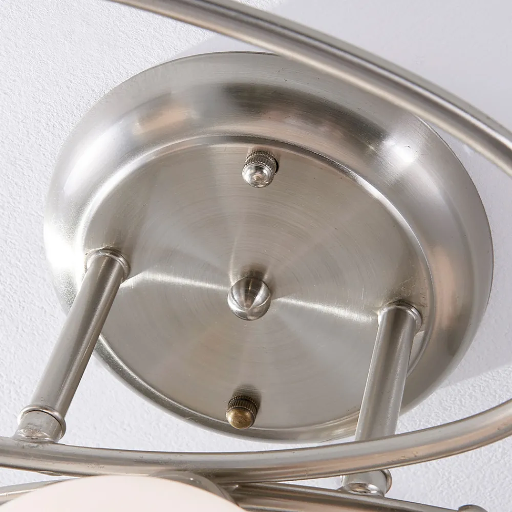 Lindby taklampe Svean, 3-flg., hvit, glass, lengde 60 cm Outlet