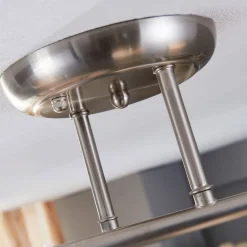 Lindby taklampe Svean, 4-lys, hvit, glass, lengde 42,5 cm| Design- Og Hotellbelysning|Taklamper