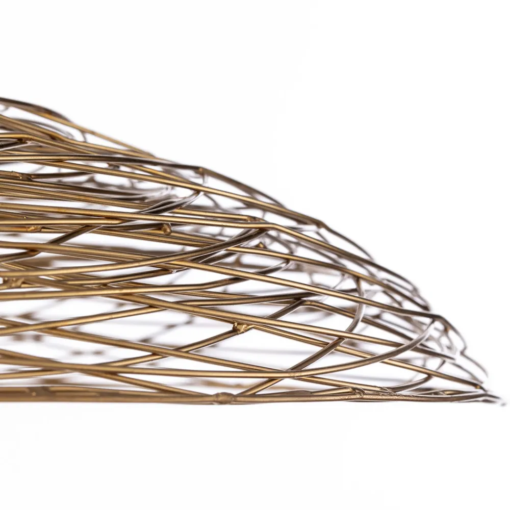 Lindby taklampe Thorian, Ø 60 cm, gullfarget, jern Hot