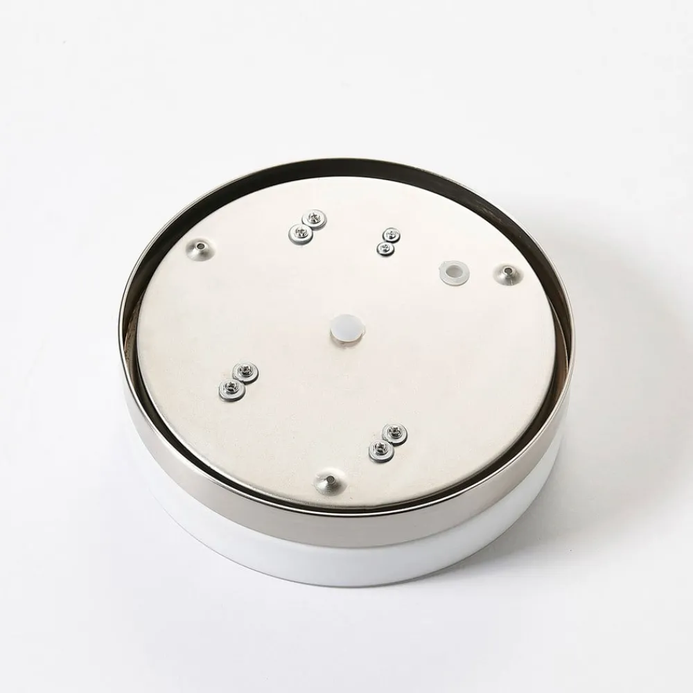 Lindby taklampe til bad Amilia, Ø 30 cm, E27, nikkel, glass| Taklamper