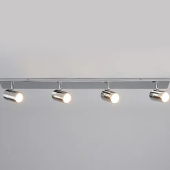 Lindby taklampe til bad Dejan, 85 cm, 4 lyskilder, krom, IP44 Best