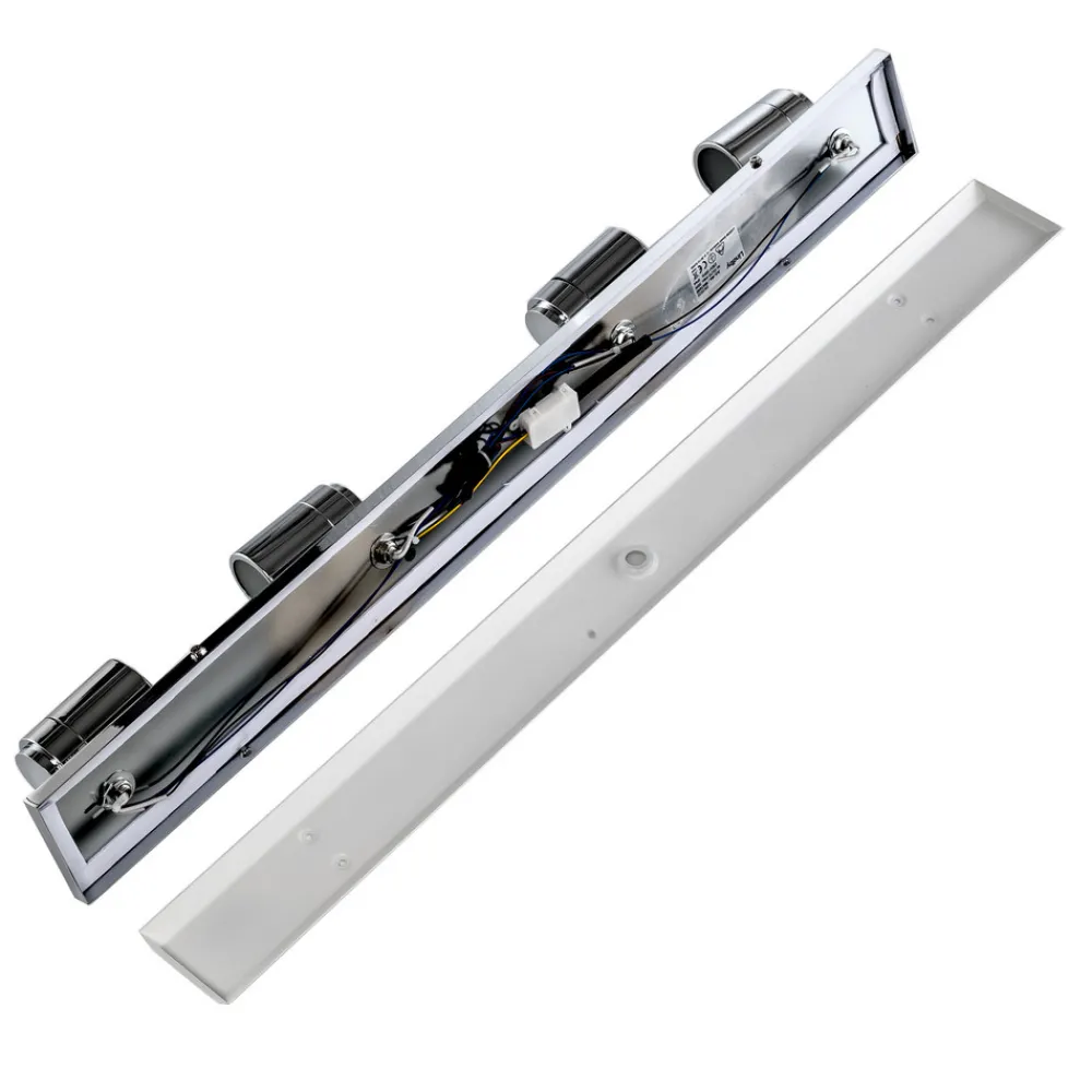 Lindby taklampe til bad Dejan, 85 cm, 4 lyskilder, krom, IP44 Best