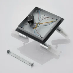 Lindby taklampe til bad Zela, 32 cm, krom, 4 lyskilder, IP44 Discount