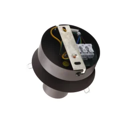 Lindby taklampe Valentina, E27, røykgrå, glass, Ø 25 cm Best