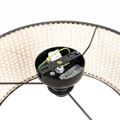 Lindby taklampe Yaelle, 22 cm høy, rotting, svart, E27| Design- Og Hotellbelysning|Taklamper