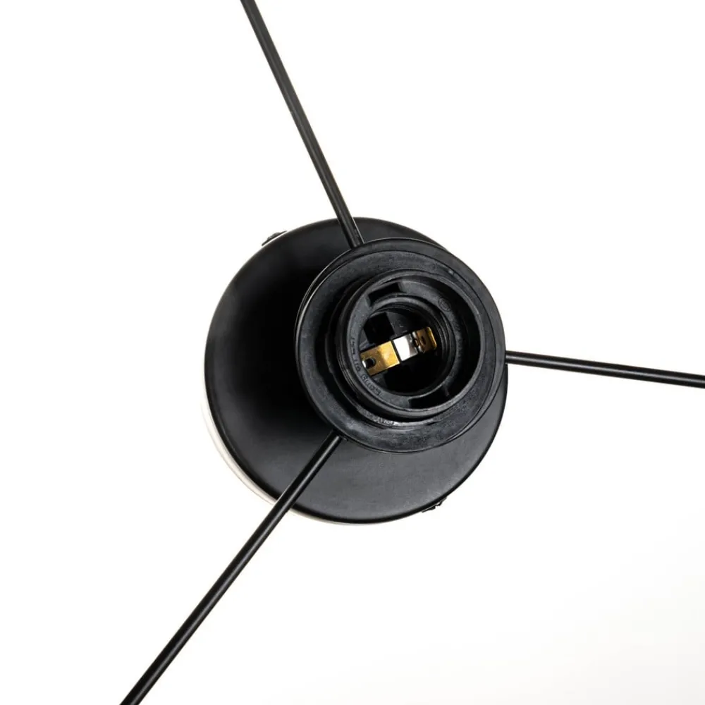 Lindby taklampe Yaelle, 22 cm høy, rotting, svart, E27| Design- Og Hotellbelysning|Taklamper