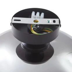 Lindby taklampe Zehra, Ø 28 cm, røykgrå, glass| Design- Og Hotellbelysning|Taklamper