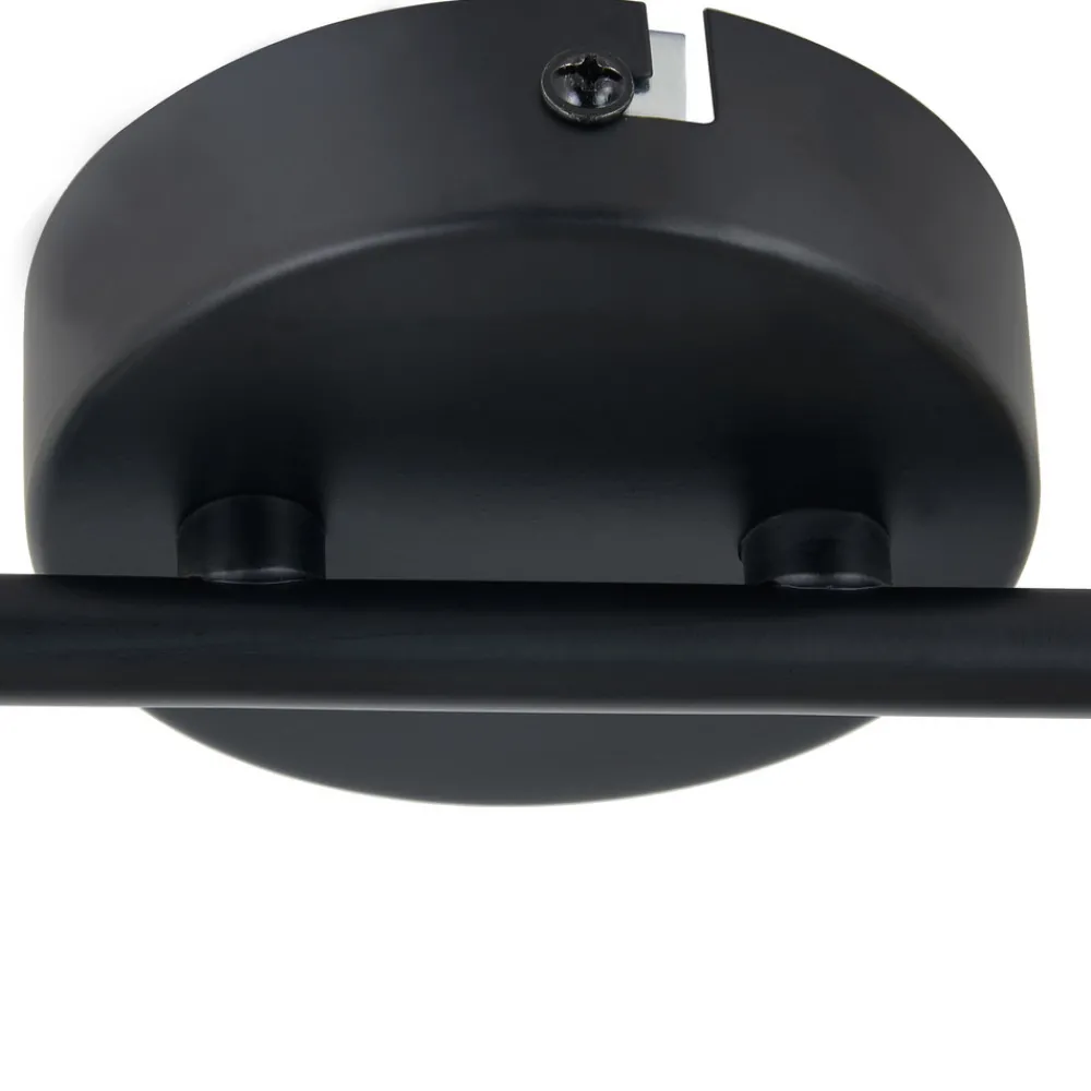 Lindby takspotlight Youstin, 30 cm lang, bambus, 2-lys, E14 Hot