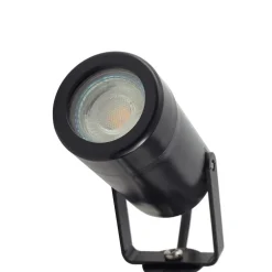 Lindby Thorgal lampe med jordspyd, Ø 6 cm, svart, sett med 3 stk| Terrassebelysning|Utespotter