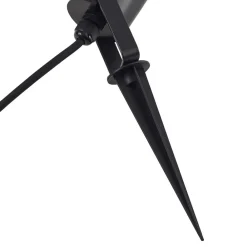 Lindby Thorgal lampe med jordspyd, Ø 6 cm, svart, sett med 3 stk| Terrassebelysning|Utespotter