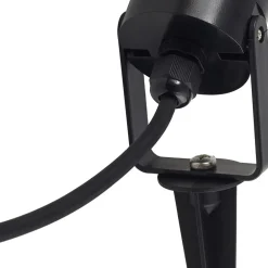 Lindby Thorgal lampe med jordspyd, Ø 6 cm, svart, sett med 3 stk| Terrassebelysning|Utespotter