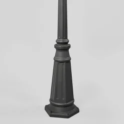 Lindby utelampe Edana, 211 cm, antrasitt, E27, IP44| Lyktestolper