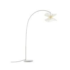 Lindby utendørs gulvlampe Valdorin, beige, 199 cm, IP44| Terrassebelysning