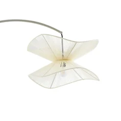 Lindby utendørs gulvlampe Valdorin, beige, 199 cm, IP44| Terrassebelysning