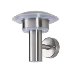 Lindby utendørs LED-vegglampe Lillie, høyde 19 cm, stål Hot