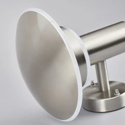 Lindby utendørs LED-vegglampe Lillie, høyde 19 cm, stål Hot