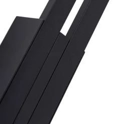 Lindby utendørs LED-vegglampe Sakari, svart, aluminium, 59 cm høy| Kommersiell Utebelysning|Led-Utendørs