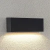Lindby utendørs LED-vegglampe Jarte, 24 cm, ned, grå, IP65| Kommersiell Utebelysning|Led-Utendørs