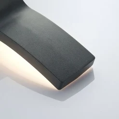 Lindby utendørs LED-vegglampe Ilvita, sensor, antrasitt, IP54| Vegglamper Med Sensor|Utebelysning Med Sensor