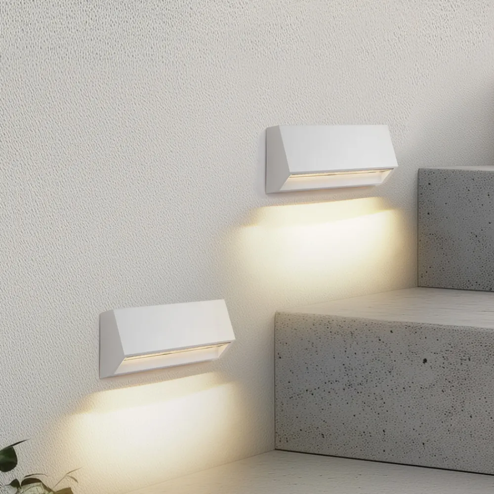 Lindby utendørs LED-vegglampe Appeso, lengde 22 cm, sett med 2 stk New