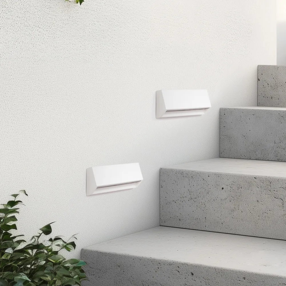 Lindby utendørs LED-vegglampe Appeso, lengde 22 cm, sett med 2 stk New