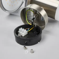 Lindby utendørs LED-vegglampe Antje, stål, 23 cm, IP44 Best