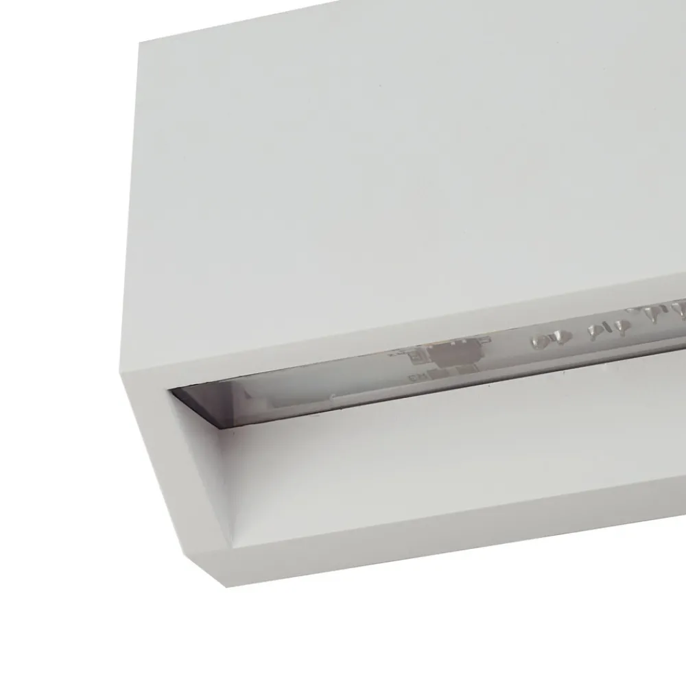 Lindby utendørs LED-vegglampe Appeso, bredde 10 cm, sett med 2 stk Best