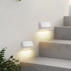 Lindby utendørs LED-vegglampe Appeso, lengde 16 cm, sett med 2 stk| Kommersiell Utebelysning