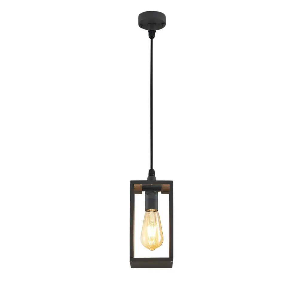 Lindby utendørs pendellampe Filimon, antrasitt, 22 cm, IP44, E27| Pendellamper Utendørs|Terrassebelysning
