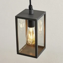 Lindby utendørs pendellampe Filimon, antrasitt, 22 cm, IP44, E27| Pendellamper Utendørs|Terrassebelysning