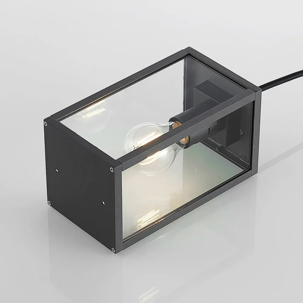 Lindby utendørs pendellampe Filimon, antrasitt, 22 cm, IP44, E27| Pendellamper Utendørs|Terrassebelysning