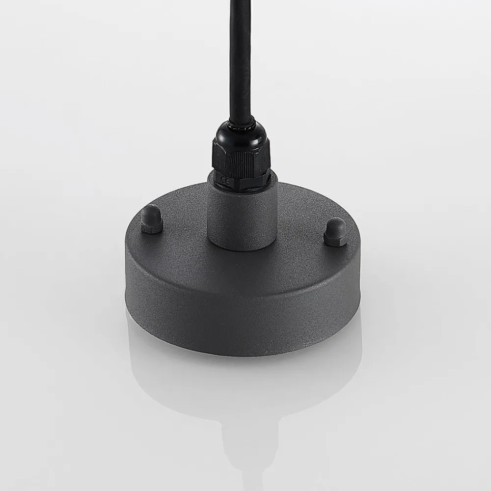 Lindby utendørs pendellampe Filimon, antrasitt, 22 cm, IP44, E27| Pendellamper Utendørs|Terrassebelysning