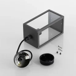 Lindby utendørs pendellampe Filimon, antrasitt, 22 cm, IP44, E27| Pendellamper Utendørs|Terrassebelysning