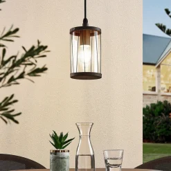 Lindby utendørs pendellampe Yonan, E27 Best
