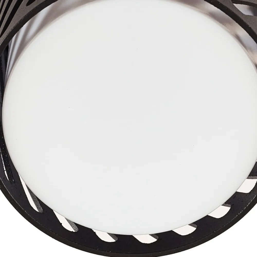 Lindby utendørs taklampe Lurinda, 10,5 cm, svart, aluminium,| Terrassebelysning|Taklamper Utendørs